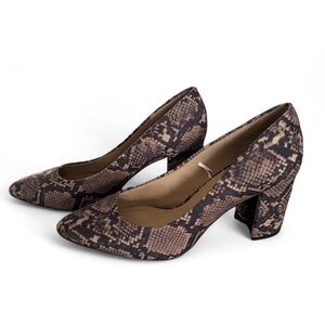 Elegant Snakeskin Patterned Heels